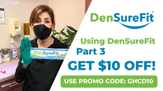 Part 3 Dr. Kauffman demonstrates the ease of use of DenSureFit Soft Reline for loose dentures.