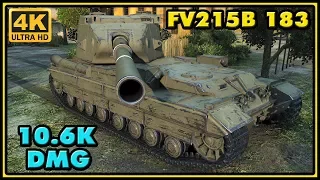 World of Tanks | FV215b (183) - 8 Kills - 10,6K Damage Gameplay