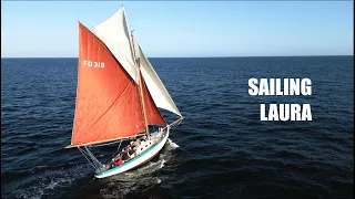 What an adventure! Sailing aboard a 1908 Gaff-Rigged Classic Morecambe Bay Prawner Sailboat in Wales