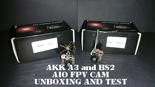 AKK BS2 and AKK A3 tiny AIO  CAM and VTX - Unboxing and review