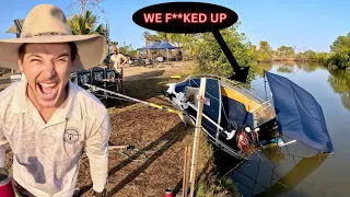 3 DAYS in Remote Australia Camping & Fishing - We Sunk Our Boat