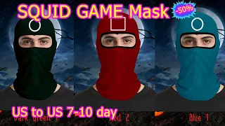 Squid Game Mask, Squid Games Face Cover Masks Earloop Bandage, Squid Game Full Masks 1