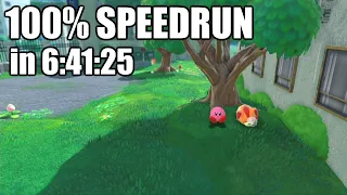 Kirby and the Forgotten Land - 100% SPEEDRUN - 6:41:25 [Former World Record]