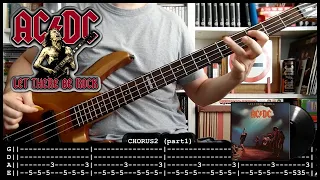 AC/DC - Let there be rock (bass cover w/ Tabs & lyrics)