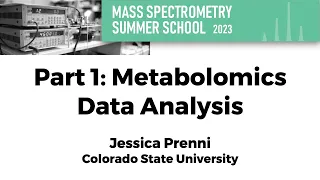 Part 1: Metabolomics Data Analysis