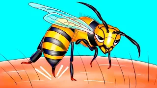 Por esta razón las abejas solo pueden picar una vez