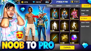 Free Fire Making POOR NOOB Kid Id RICH And PRO😍💸 In 10,000 Diamonds -Garena Free Fire