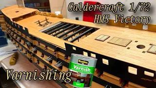 How To VARNISH The Decks - Model Ship Building