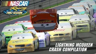 Lightning McQueen Crash Compilation | NASCAR Racing 2003 Season