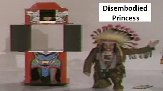 Red Indian Theme Disembodied illusion Chief Red Eagle and Chikeeta at David Nixon magic box Tv show