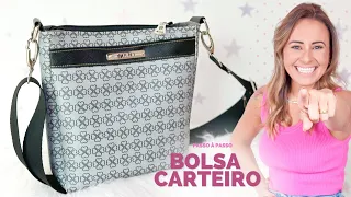 Bolsa Carteiro Fácil com Zíper - Passo a Passo - COSTURA