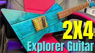 Building a Guitar from Scrap 2x4 Wood