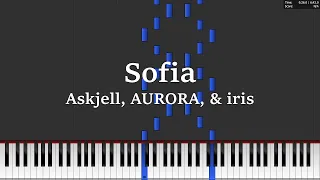 Sofia by Askjell, AURORA, and iris (Piano Tutorial)