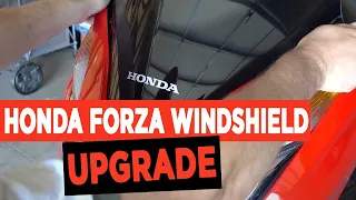 Honda Forza Scooter 300 (NSS300) - How To Change Windshield/Windscreen