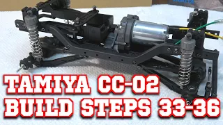 Tamiya CC-02 Mercedes Benz G500 / Build Video 4 / Steps 33-36