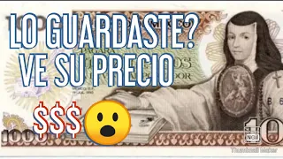 Billete de $1000 pesos Sor Juana lo Guardaste ve su precio$$$