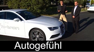 Exclusive test drive Audi A7 h-tron fuel cell electric vehicle REVIEW with Autogefühl