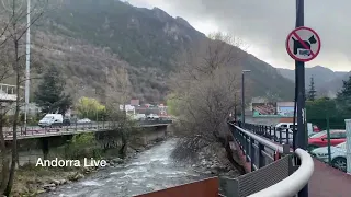 🇦🇩 ANDORRA. RIVER WALK in Andorra la Vella. Walk with us through the center of the CAPITAL