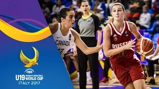 Canada v Russia - Full Game - Semi-Final - FIBA U19 Women's Basketball World Cup 2017