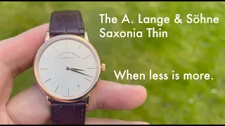 The A. Lange & Söhne Saxonia Thin. When less is more.
