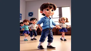 Little Boy Dancing with Friends at the Studio