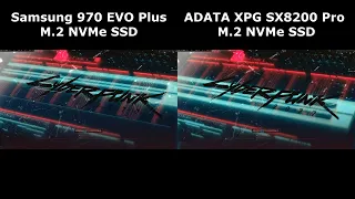 Cyberpunk 2077 | Samsung 970 EVO Plus vs ADATA XPG SX8200 Pro Load Times (v1.06)
