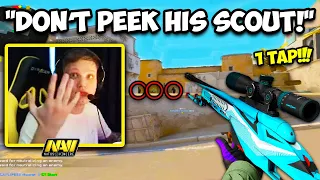 S1MPLE CAN 1 TAP WITH A SCOUT? PRO MOVEMENT PEEK! CS:GO Twitch Clips