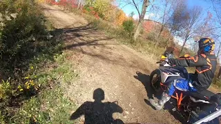 Crashing a KTM Adventure 1090r on a Motocross Track