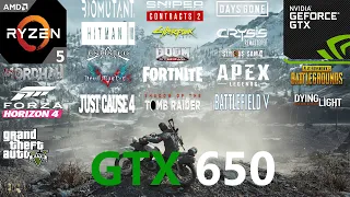 GTX 650 Test in 20 Games in 2021
