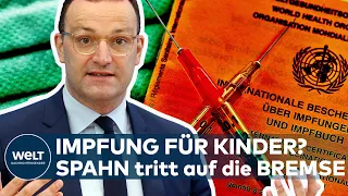 CORONA: Covid-19-Impfstoff für Kinder in Sicht! Doch Jens Spahn tritt auf die Bremse I WELT News