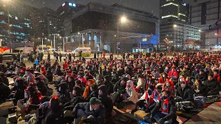 It's Snowing on the Street! South Korea v Brazil Matchday Walking Tour | World cup Qatar 2022 4K HDR