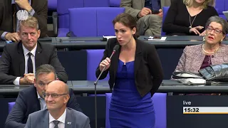 AfD im Bundestag - Mariana Harder-Kühnel antwortet auf eine dumme Kurzintervention