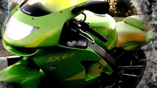 Kawasaki Ninja zx6r. Мот помолодел и валит! Первый выезд. Очень приятный мотоцикл!