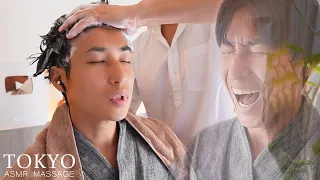 ASMR Hair washing head massage to promote blood circulation in the scalp