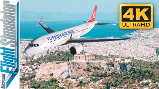 [4K] HIGH GRAPHICS | Landing Athens Greece | Microsoft Flight Simulator 2020