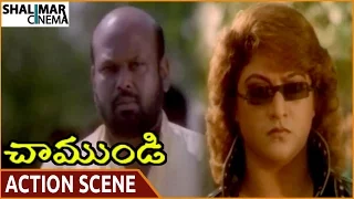 Chamundi Movie || Action Scene Between Malashree & Ramireddy || Malashree || Shalimarcinema