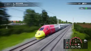 Train Sim World 2 | Putting a TGV into emergency breaking at top speed