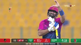 Muhammad Waseem 91 runs vs Afghanistan| 2nd T20I - United Arab Emirates vs Afghanistan