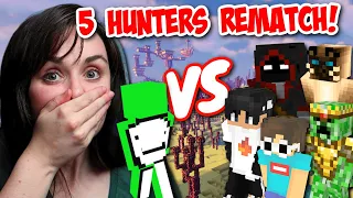 Dream VS 5 Hunters REMATCH! | Dream Reaction Series