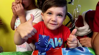 Zack 3rd Birthday Party Indoor Playground Play Area for Kids Fun! Family Vlog Video