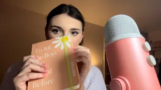 ASMR with books 📚 whispering, tapping, page turning