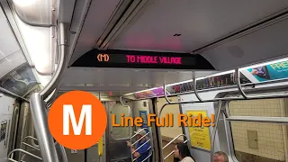 NYC Subway M Train Full Ride! (Forest Hills - 71 Ave - Middle Village - Metropolitan Ave)