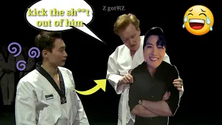 Conan O'brien reaction to Jhope called him curtain