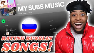 REACTING TO MY RUSSIAN SUBSCRIBER'S RAP SONGS *SHOCKING*