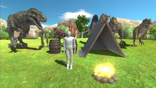Risky Dinosaur Camping - Build a Survival Base Camp - Animal  Revolt Battle Simulator