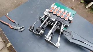 Самодельный джойстик на гидравлику. Homemade joystick for hydraulic valve.