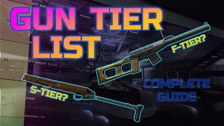 Escape From Tarkov Weapon Tier List 12.12.30 | EVERY Gun in Tarkov