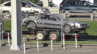 «DeLorean» — DMC-12. Back to the Future. Назад в будущее. Был замечен на  HeliRussia-2019