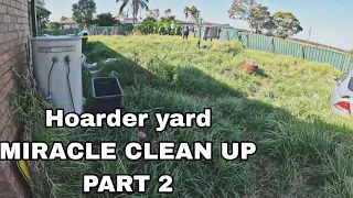 Impossible yard clean up! ||Part 2|| Hoarder's yard