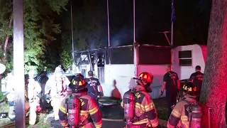 Man killed in mobile home fire in north Houston; HPD Arson and Homicide Units are investigating
